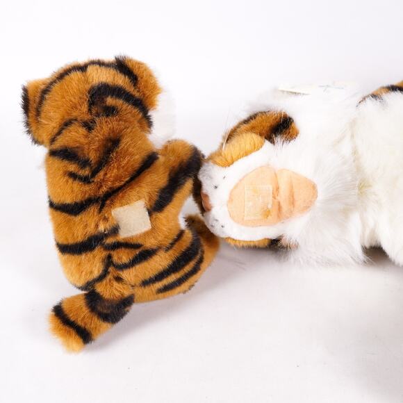 Tiger & Baby Cub Stuffed Animal Cat Plush Plushie Stuffie Purr-Fection MJC 1988 - Picture 8 of 14